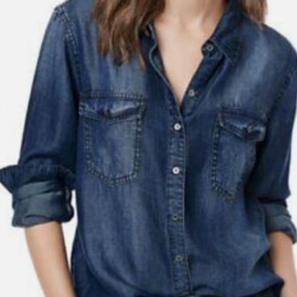 [L]Buffalo David Bitton Women's Long Sleeve Button Down Shirt - Picture 5 of 6